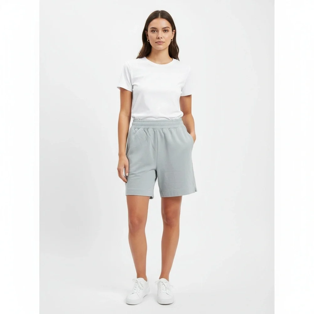 Universal Standard Pull On Terry‎ Shorts Gray Elastic Waist Size 3XS / 2-4 New